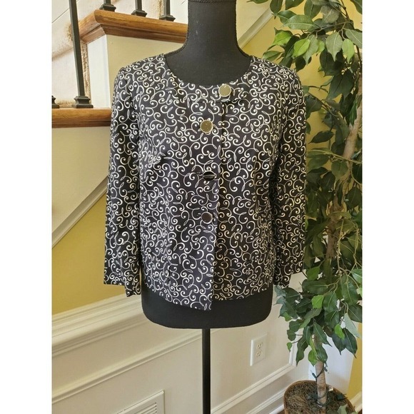 Ann Taylor Loft Cotton Blazer Jacket Size 8P - Picture 1 of 12